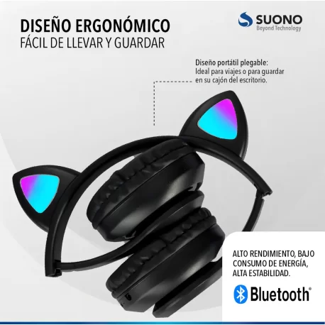 AURICULAR SUONO INALAMBRICO BT GATITO