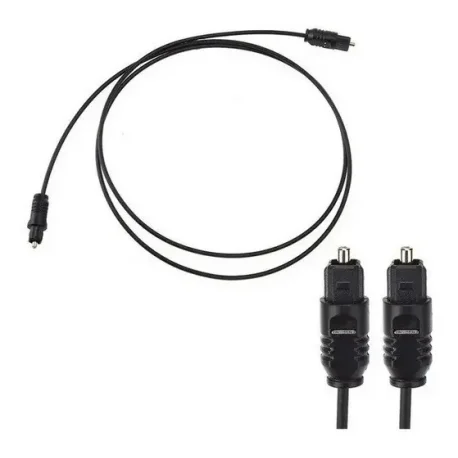 Cable Optico Digital Audio 1.5 Metros Macho Compatible Smart Tv Soundbar Home Theater Ps4 Ps5 Xbox Consola Fibra Sonido Envolvente Dolby Dts Premium Resistente Negro Universal Calidad