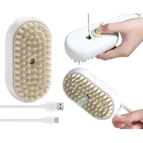 Cepillo A Vapor Automático Baño Gatos Cepillo Y Perros