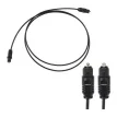 Cable Optico Digital Audio 1.5 Metros Macho Compatible Smart Tv Soundbar Home Theater Ps4 Ps5 Xbox Consola Fibra Sonido Envolvente Dolby Dts Premium Resistente Negro Universal Calidad