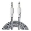 Cable Miniplug A Mini Plug Aux 3.5 Reforzado Mallado 1 metro Audio